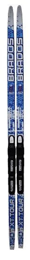 Ski de fond Brados XT Tour bleu fixation SNS : glisse fluide et bon appui
