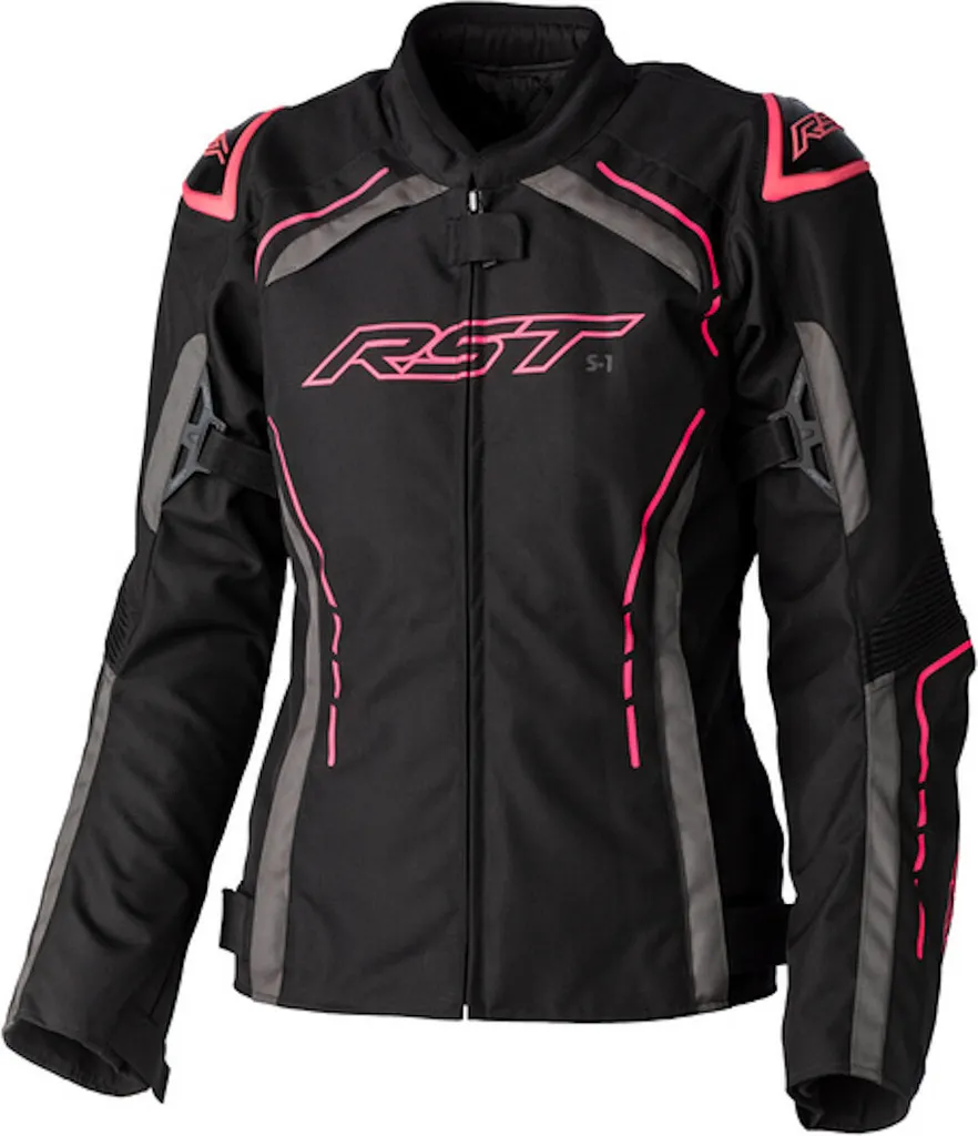 Blouson Moto RST S1 Rose Fluo - Protection CE et Textile Haute Densité XS
