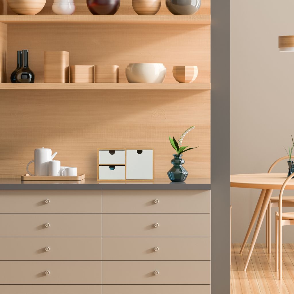 Relaxdays Schubladenbox, Bambus & MDF, Mini Kommode 3