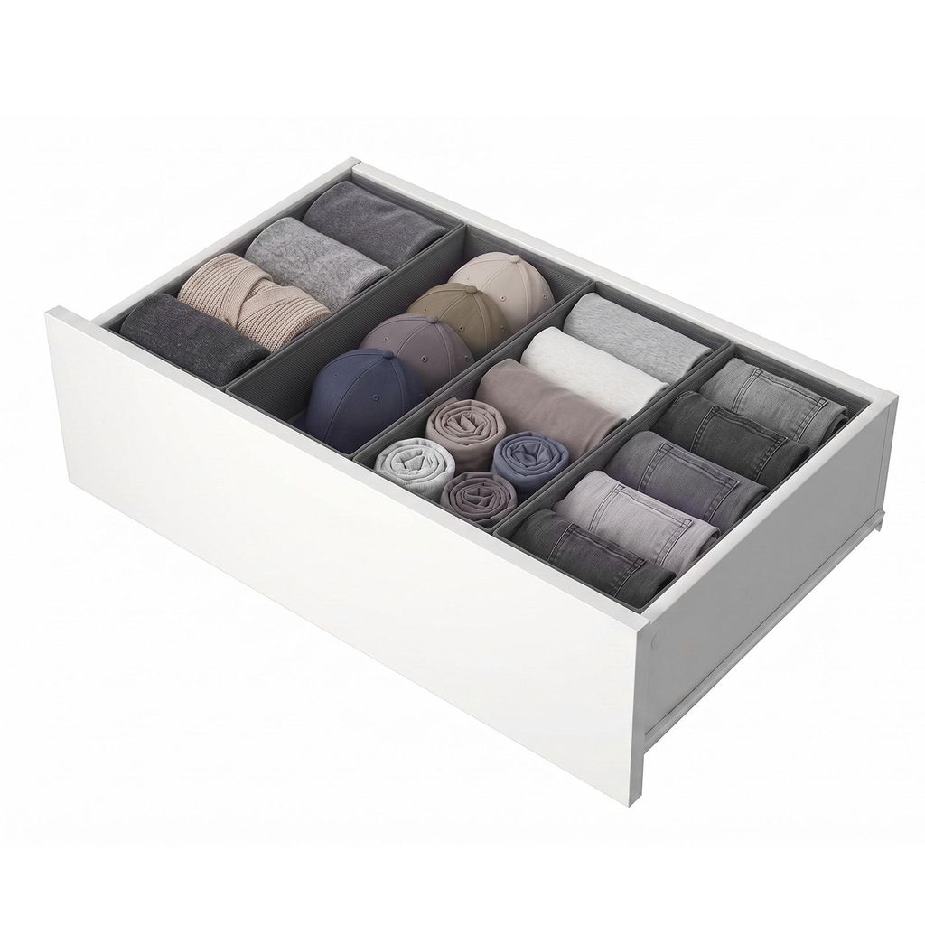 Aufbewahrungsbox Schubladen Organizer aus Vliesstoff Produktbild 