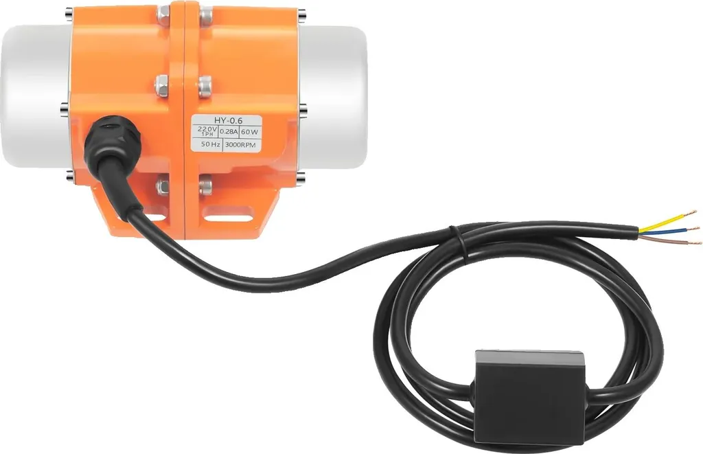 Vibratore Elettrico 60W per Calcestruzzo e Tramogge - 3000 RPM IP65