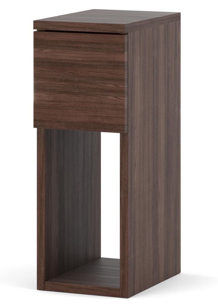 Schmaler Nachttisch 20 cm Wenge Eiche Produktbild 