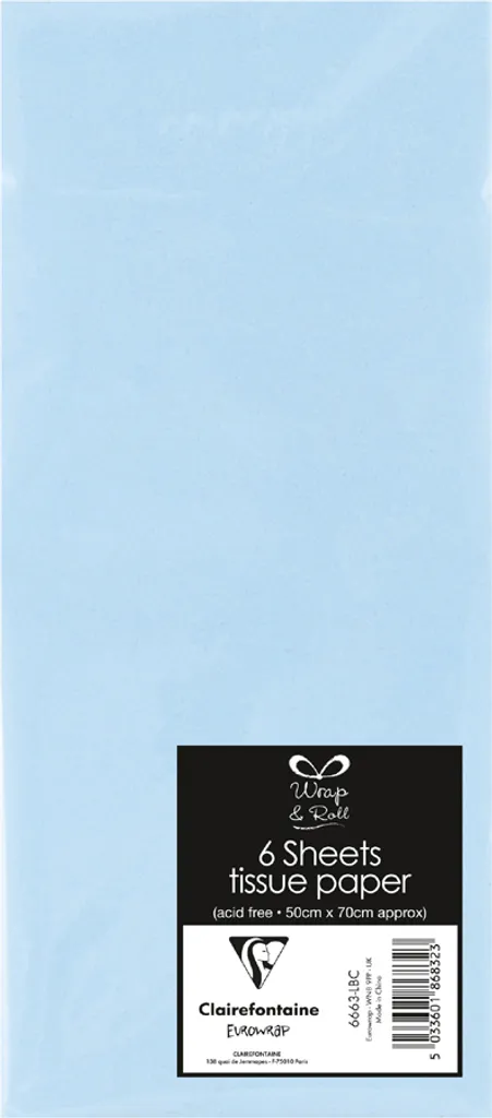 Clairefontaine 6663-LBC: Carta Velina Azzurra Premium per Boutique