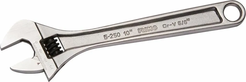 Clé à molette 12 pouces chromée 5-300C-1 avec échelle de mesure intégrée