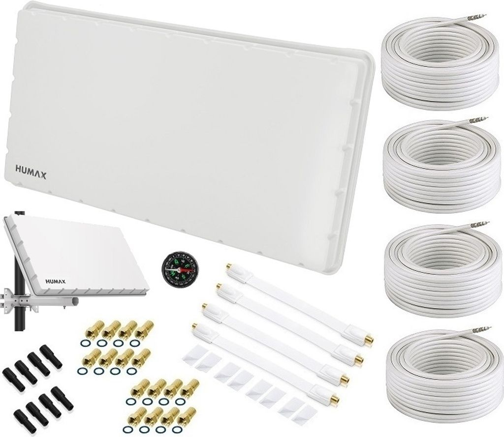 Humax Quad Flat Sat Flachantenne H39D4 SET Produktbild