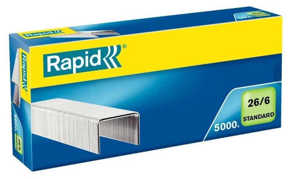 Rapid® 24861800 Graffe standard 26/6 mm, zincate, 5000 Immagine del prodotto 