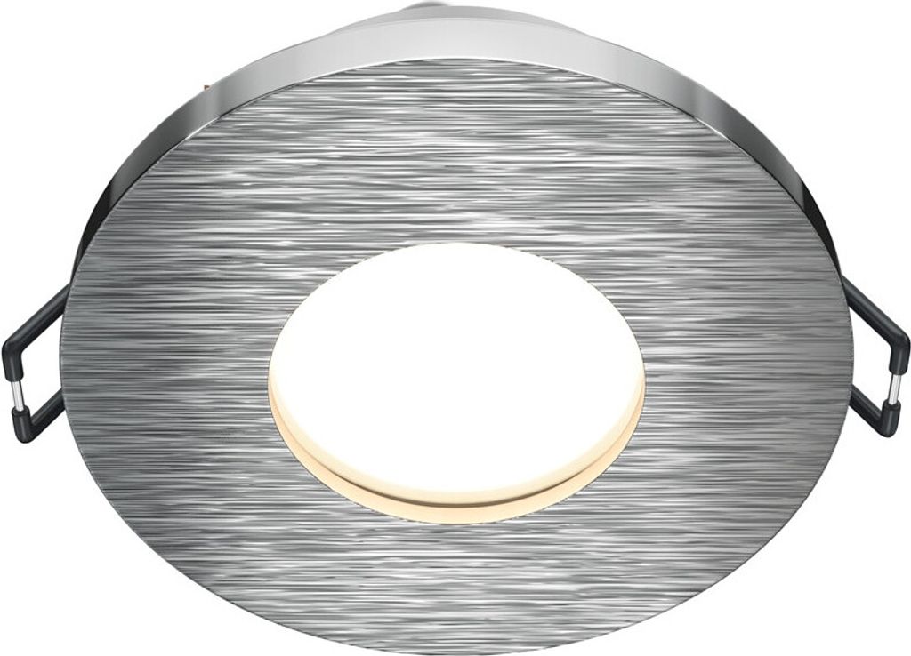 Maytoni Einbauleuchte GU10 50W IP65 Aluminium Chrom rund dimmbar Steckdose