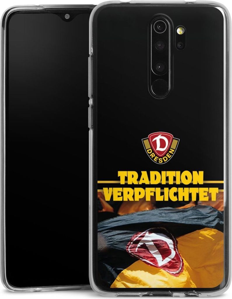 DeinDesign Handyhülle für Xiaomi Redmi Note 8 Pro Silikon Hülle Case Smartphone Schutzhülle Fanartikel SG Dynamo Dresden SGD