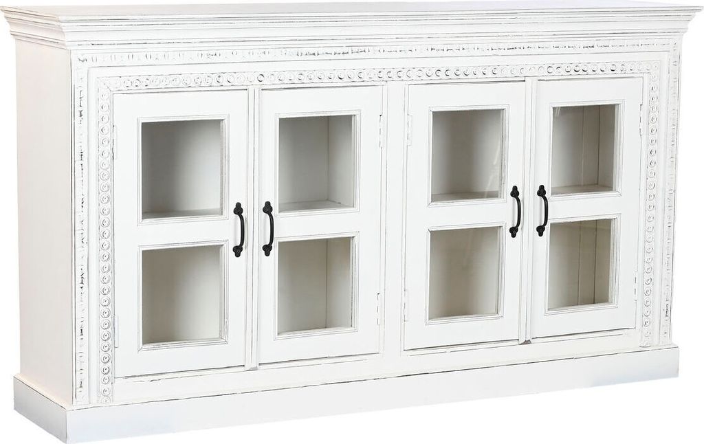 Anrichte Home ESPRIT Weiß Kristall Mango-Holz 180 x 40 x 100 cm