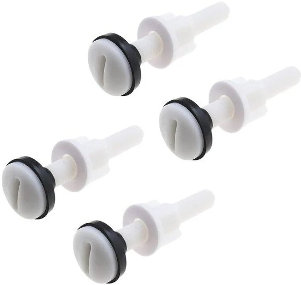 Kit de fixation réservoir WC universel - 4 vis M10 avec joints étanches