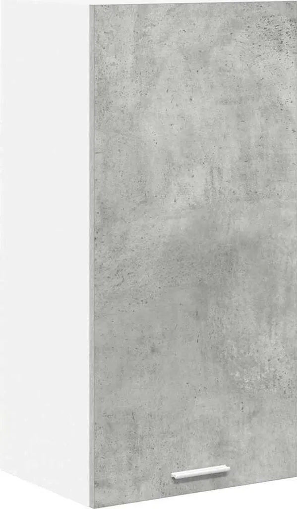 Pensile vidaXL Effetto Cemento 40x31x80 cm | Design Scandinavo Bianco