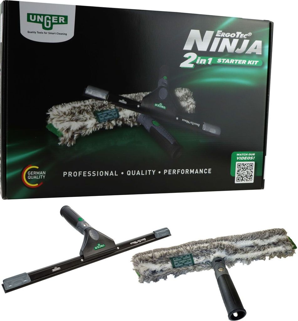 UNGER ErgoTec NINJA Kit de démarrage pour le nettoyage des Image du produit 