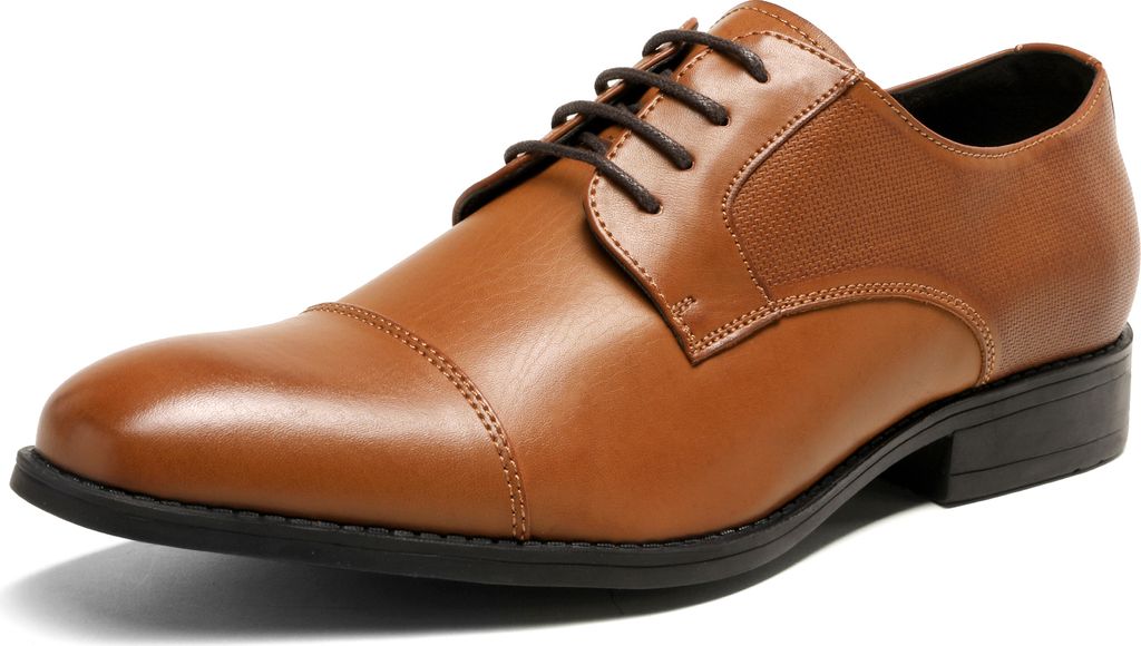 Bruno Marc Herren Anzugschuhe Schnürhalbschuhe Business schnürhalbschuhe büro Herren elegant,Farbe: Braun, Größe: 43.5