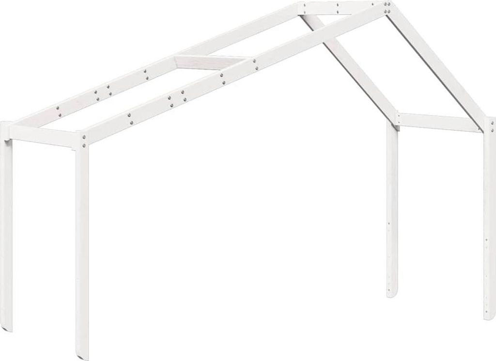 vidaXL Dach für Kinderbett Weiß 213x95,5x144,5 cm Massivholz Kiefer