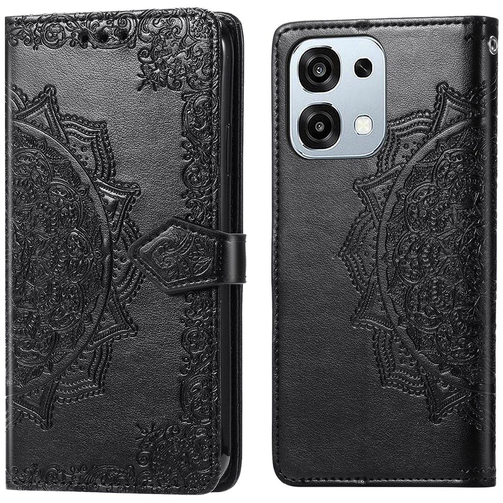 imoshion Mandala Bookcase für das Oppo A6 Pro (5G) – Schwarz
