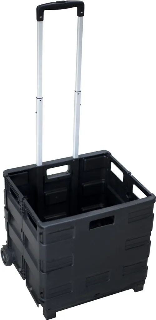 Chariot de transport bureau et courses Pavo pliable avec bac 20 kg
