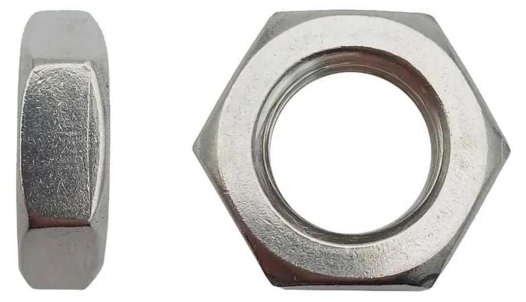 Écrou Bas M36 Inox A2 : Lot de 10 Fixations Anti-Corrosion DIN 439