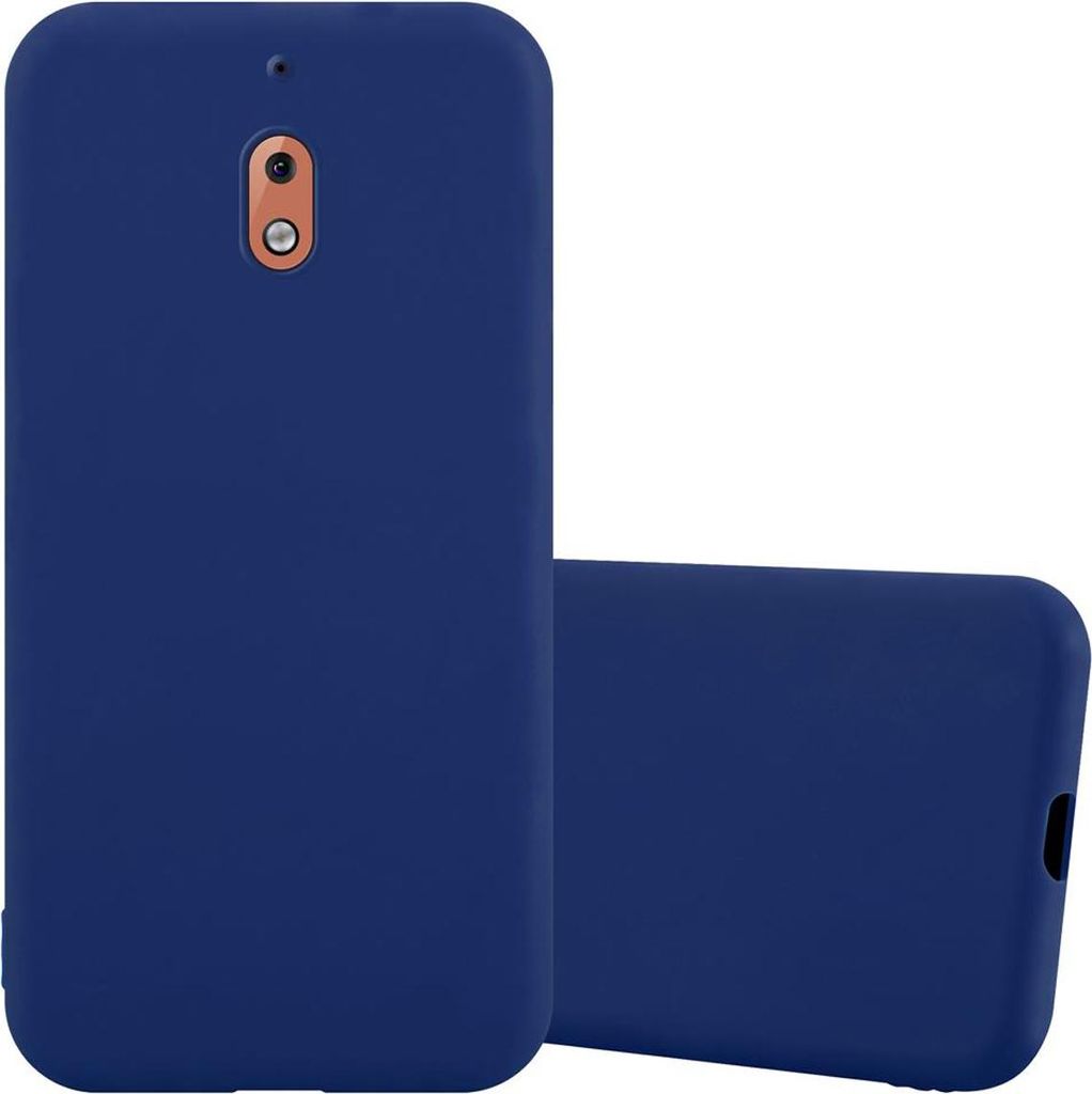 Cadorabo Hülle für Nokia 2.1 Schutzhülle in Blau Handyhülle TPU Silikon Etui Case Cover