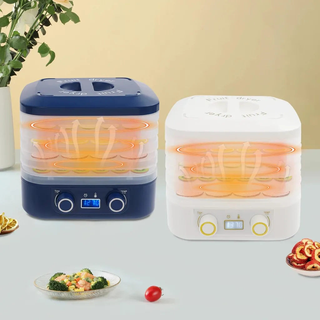 Essiccatore Frutta e Verdura Blu 5 Ripiani - Essiccatore Automatico Casa - 6