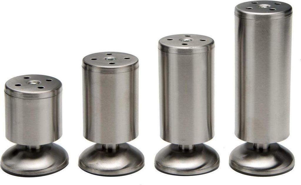 Edelstahl Möbelfüße Schrankfüße Möbelfuß Schrankfuß Stellfuß Stellfüße Fuß Füße 100mm