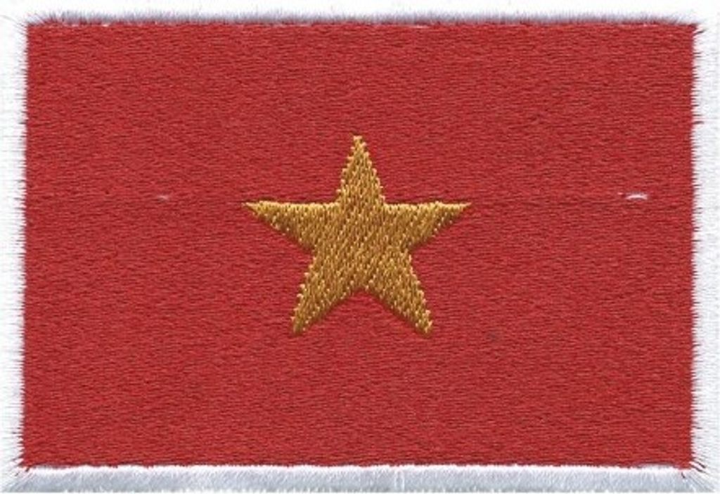Aufnäher Länderfahne - VIETNAM - 21499 Gr. 8 x 5cm