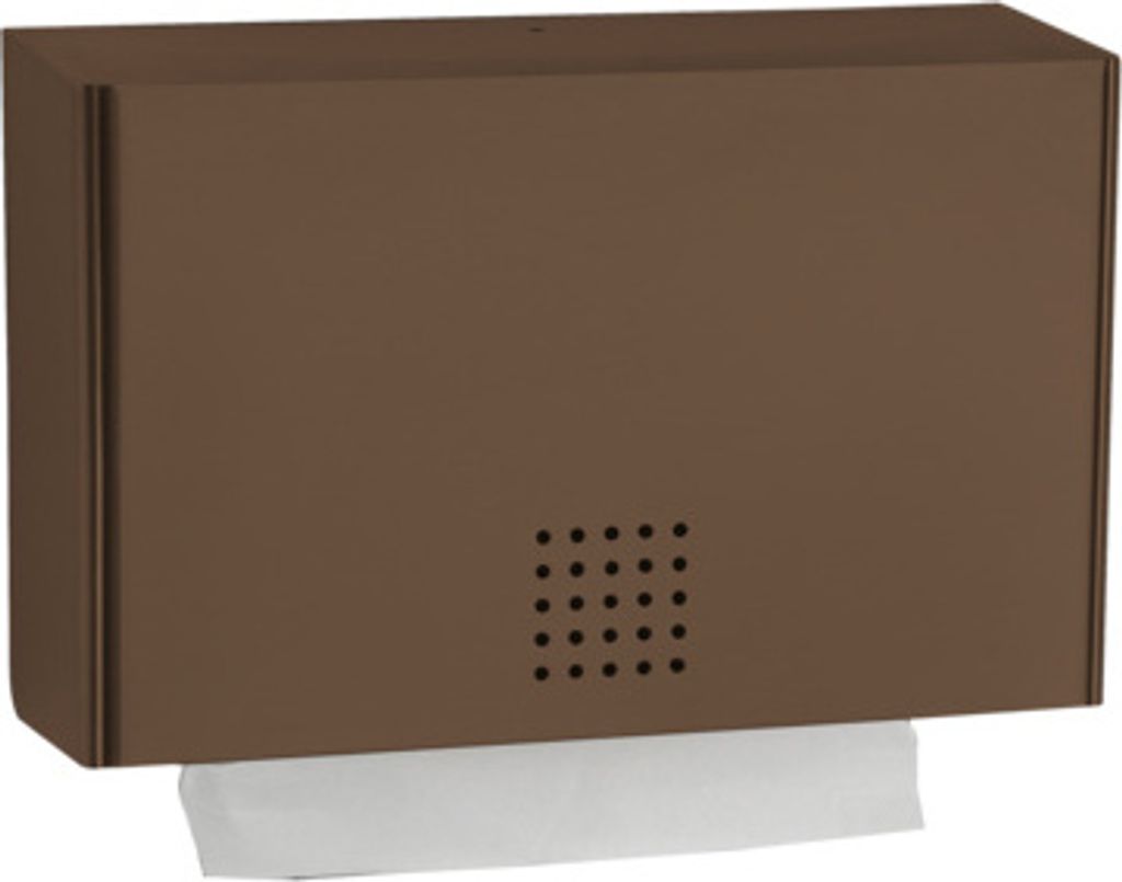 Kleiner hochwertiger Papierhandtuchspender aus Edelstahl 350 Blatt Kapazität, Farbe:Bronze