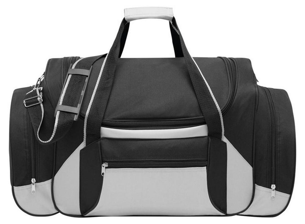 L-Merch - "Iceland" Reisetasche, Reise LT4182 (Einheitsgröße) (Schwarz/Hellgrau)