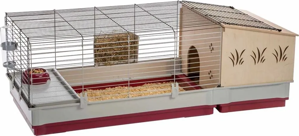 Cage à lapins de 142 cm de long Ferplast Krolik 140 Plus amovible