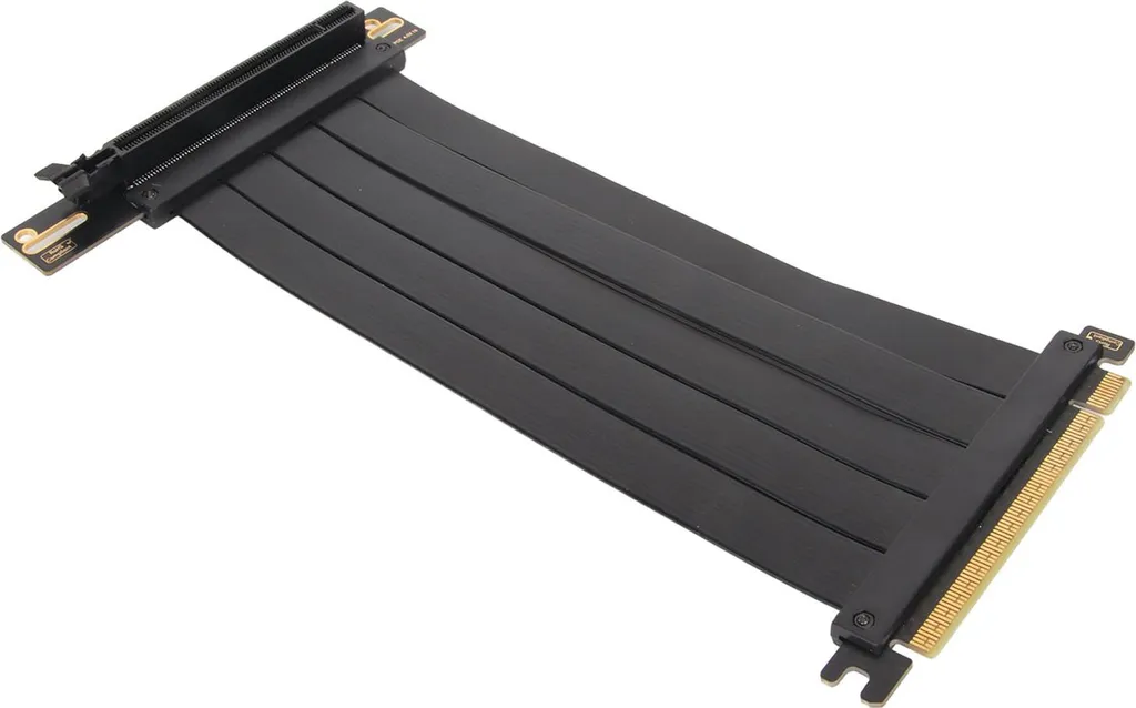 Riser PCIe 4.0 16x Haut Débit - Câble Flexible 90° pour RTX 4090 30cm - 7