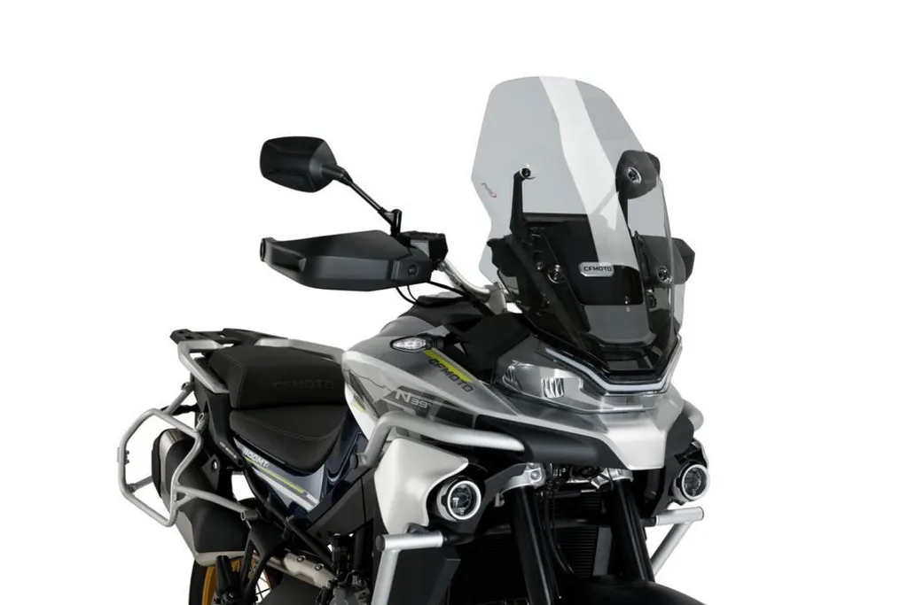 Pare-brise Haute Protection PUIG Fumé Clair pour Moto Cfmoto Touring