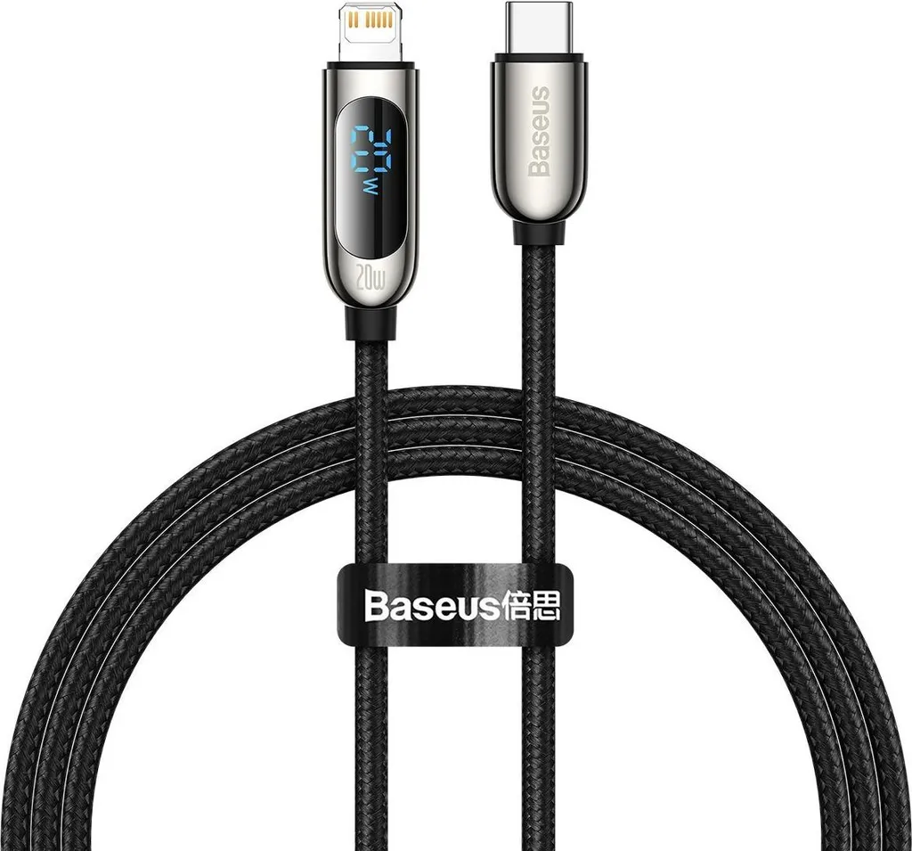 Baseus Cavo USB-C Lightning 20W Display - Ricarica Rapida iPhone 1m