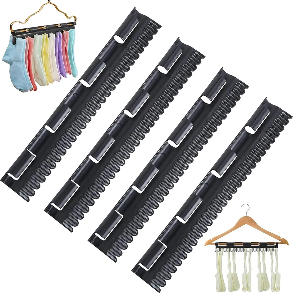 Support de chaussettes coupe-vent pour linge - Fixation robuste Lot de 4