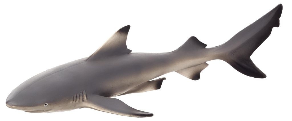 Mojo 387357 Animal Planet Schwarzspitzen-Riffhai ca. 16 x 8 x 4,5 cm, grau
