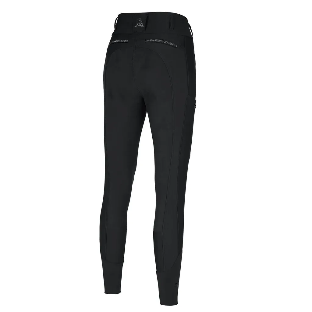 Pikeur Laure McCrown Culotte d'Équitation Fond Cuir Noir - Taille 34