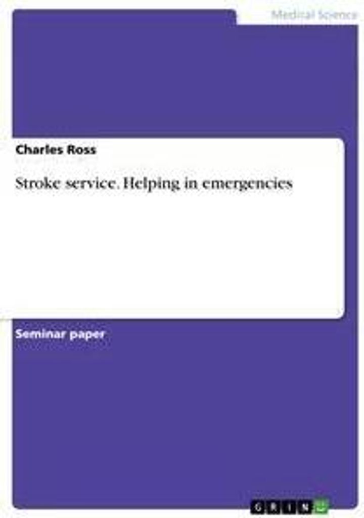 Stroke service. Helping in emergencies