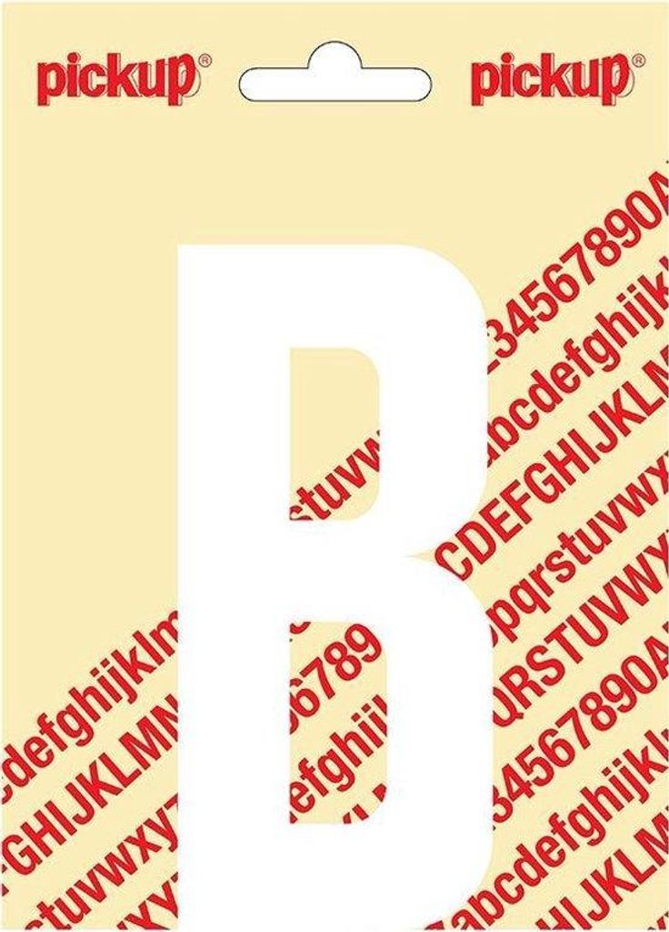 Sticker Nobel Sticker weißer Buchstabe B weiß - Pickup