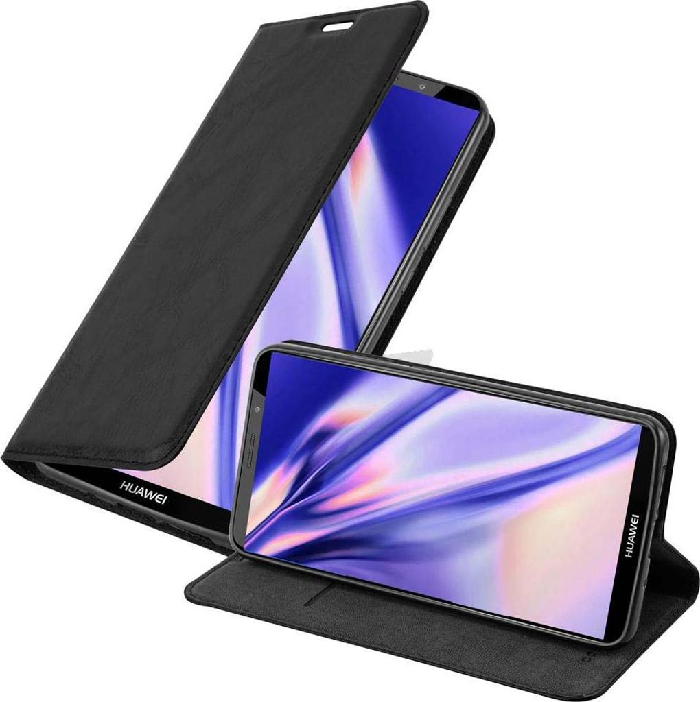 Cadorabo Hülle für Huawei MATE 10 PRO Schutz Hülle in Schwarz Handyhülle Etui Case Cover Magnetverschluss