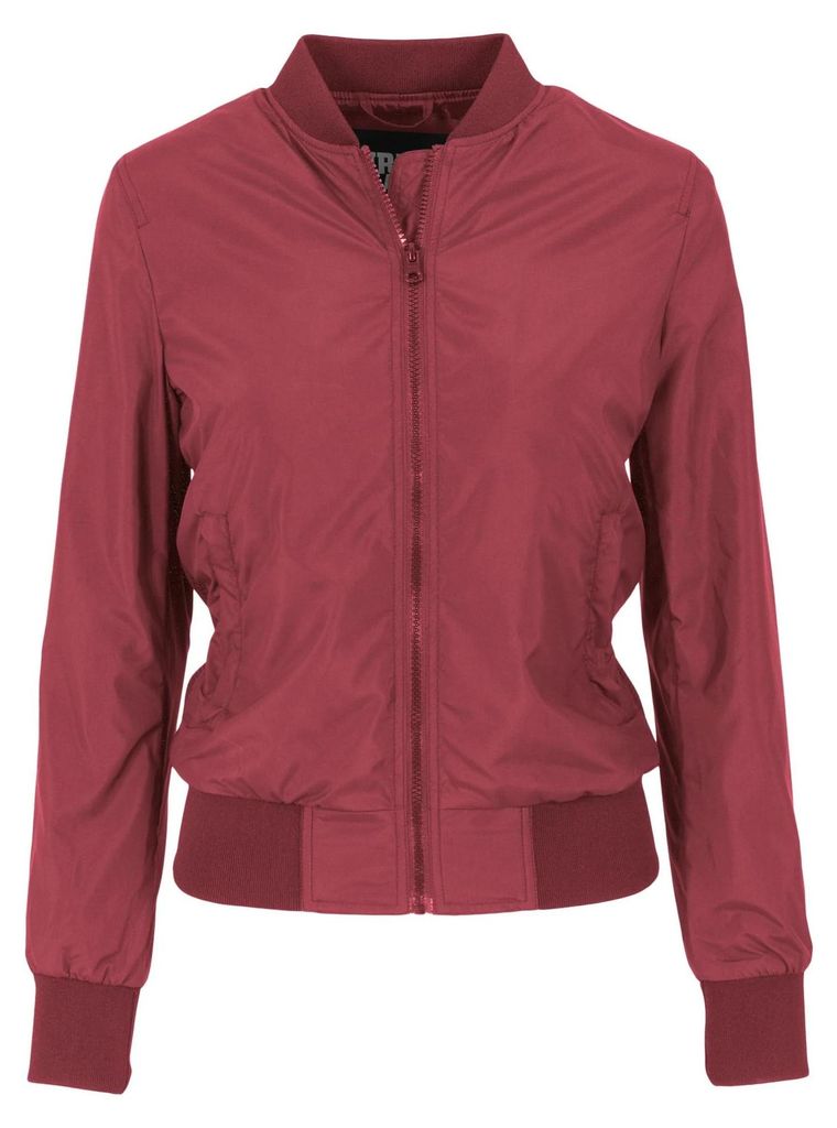 Urban Classics - Bomberjacke für Damen TN190 (XS) (Burgunderrot)