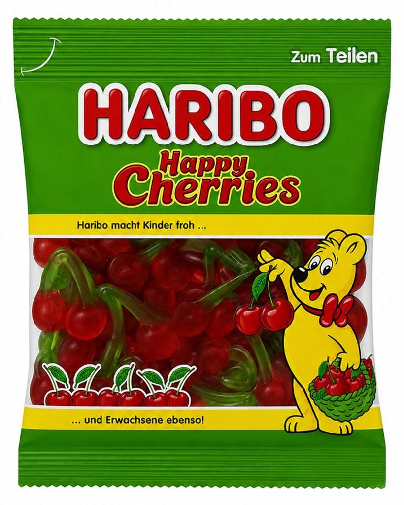 HARIBO Happy Cherries Tüte, Fruchtgummi 175g Produktbild 