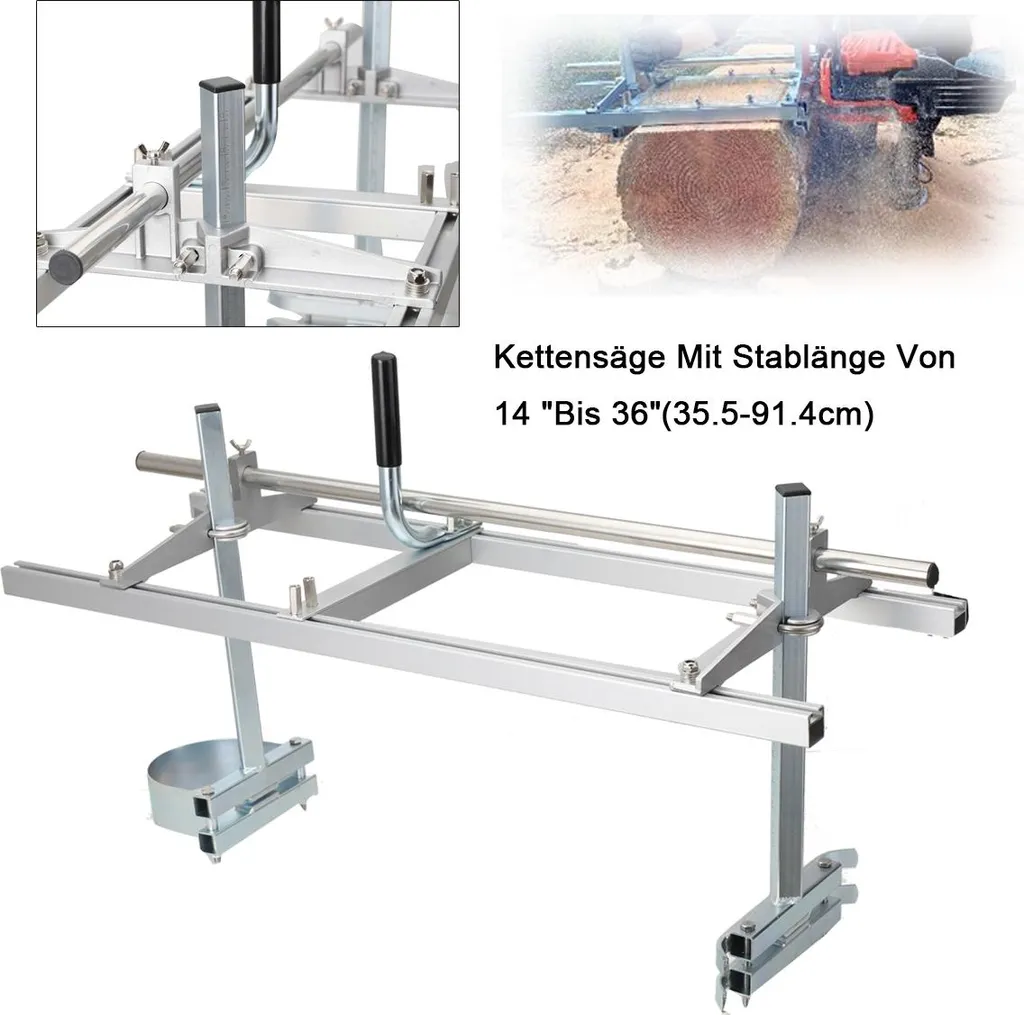 Guide de sciage 36 pouces pour transformer vos troncs en planches nettes