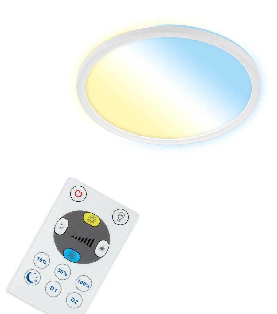LED Panel dimmbar Smart WiFi Bluetooth CCT 18W weiß Produktbild 