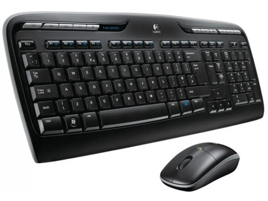 Ensemble Clavier et Souris Sans Fil Logitech MK330 Noir Pack Multimédia