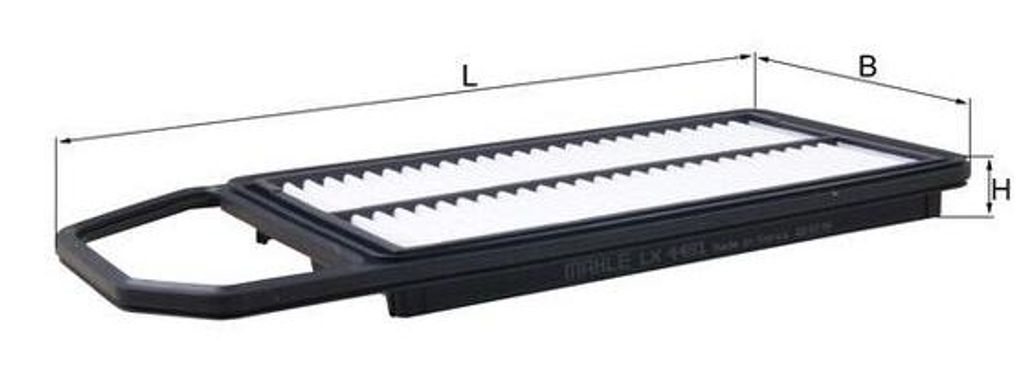 KNECHT LX 4481 MAHLE Luftfilter x
