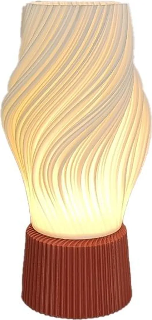 INF Lampe de Bureau Dimmable USB avec Base Imprimée 3D Design Nordique