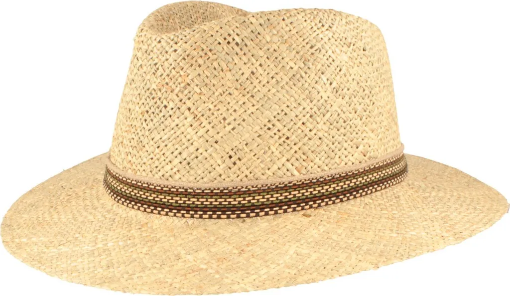 Chapeau de paille anti-chaleur avec bord large contre les coups de soleil