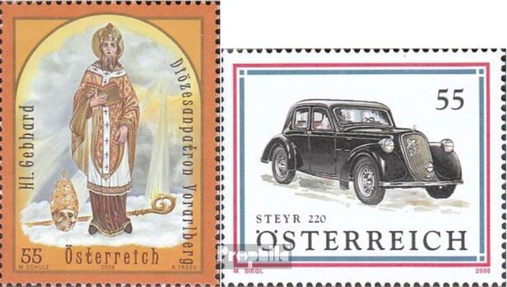 Briefmarken Österreich 2006 Mi 2613,2614 (kompl.Ausg.) Produktbild 