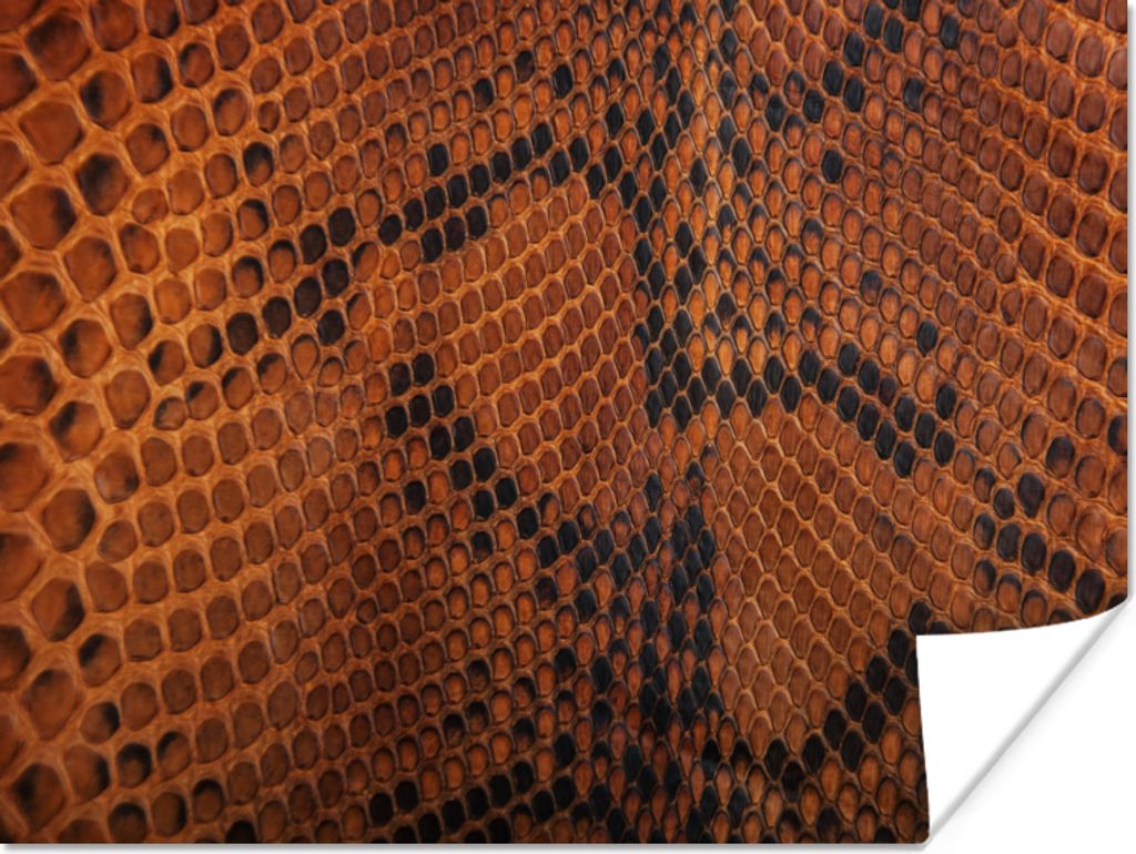 MuchoWow Poster Leder - Textur - Tierhaut 80x60 cm - Kunst für zu Hause