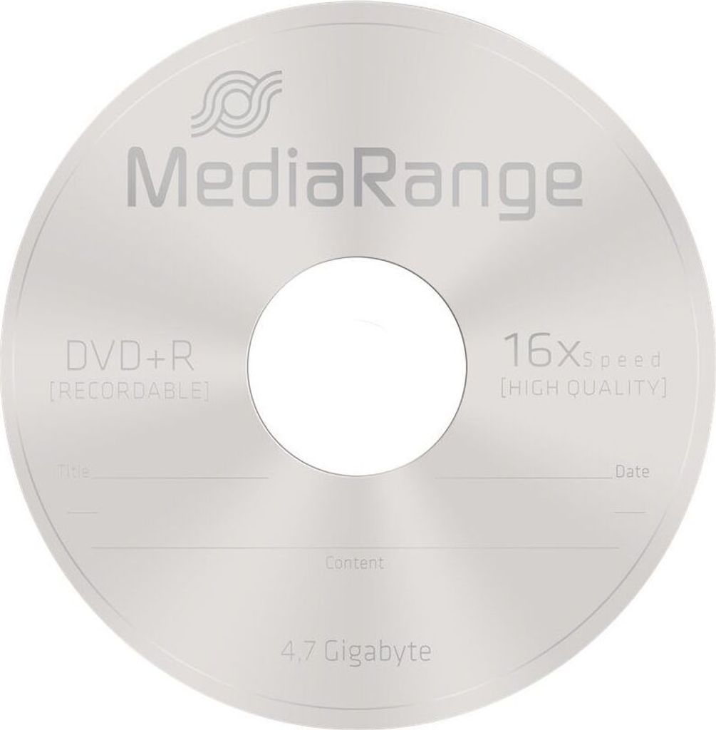 MediaRange MR419 MediaRange DVD+R 4.7GB   5pcs Pack 16x Immagine del prodotto 