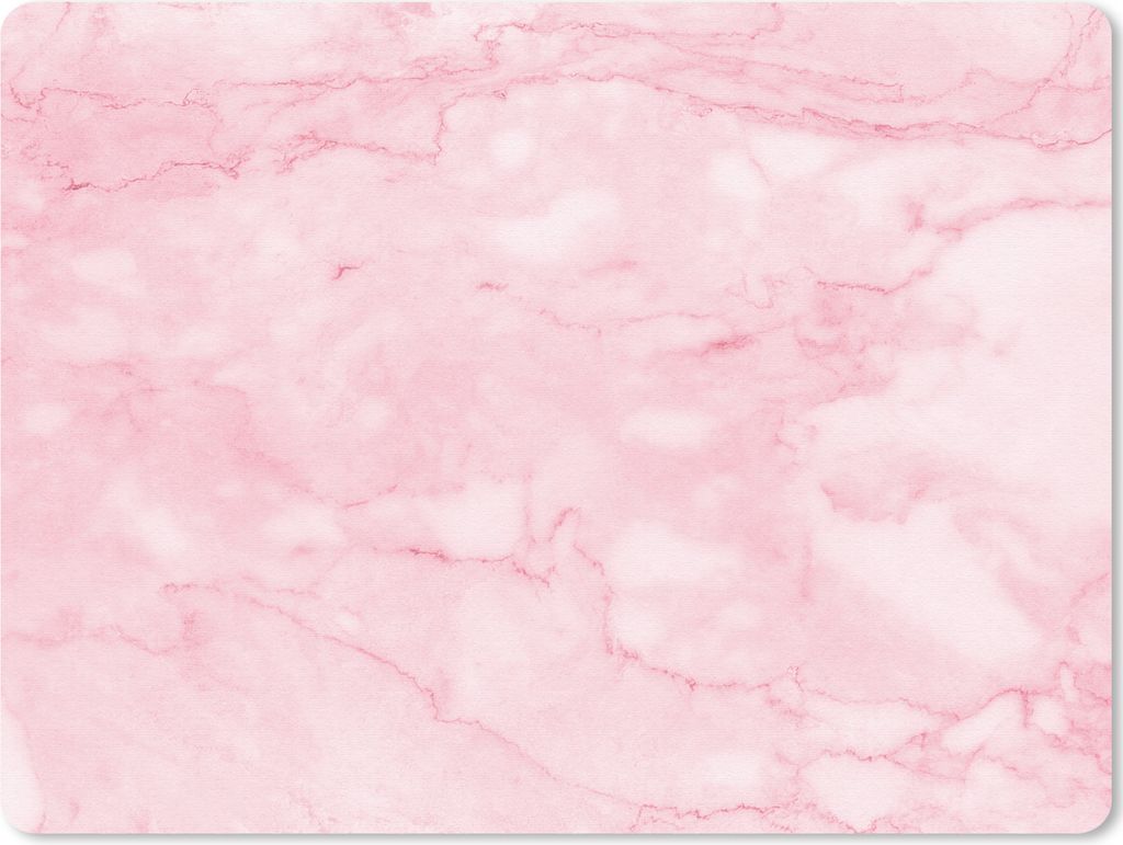 MuchoWow Mauspad Mousepad Marmor - Rosa - Textur - Schick 23x19 cm - Mousepads - Maus Mat - Pad - Mausunterlage - Schreibtischunterlage - Mauspad