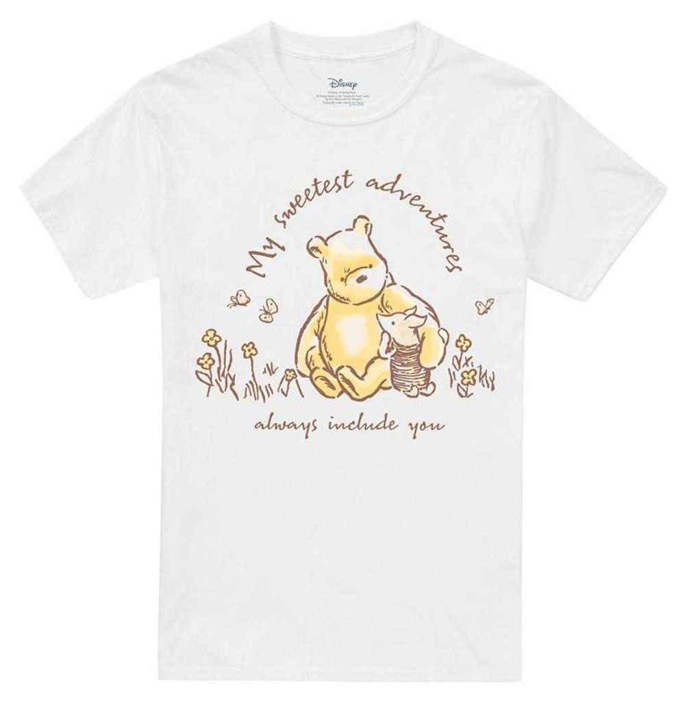 Winnie the Pooh - "My Sweetest Adventures" T-Shirt für Herren/Damen Uni TV33983 (XXL) (Weiß)